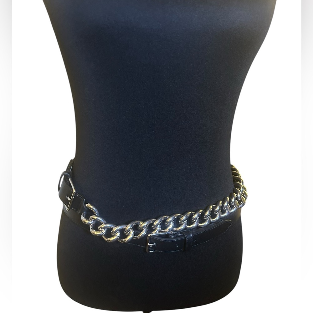 Alexander McQueen Black Chain Link Belt | Size S (85cm) | New (RRP $1050)